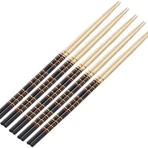 chop sticks,Reusable Chopsticks Cooking Chopsticks， Japanese Wooden Extra Long Reusable Bamboo Chopsticks Non Slip For Hot Pot, Noodle,Deep Frying,13inch (Size : 5pairs)