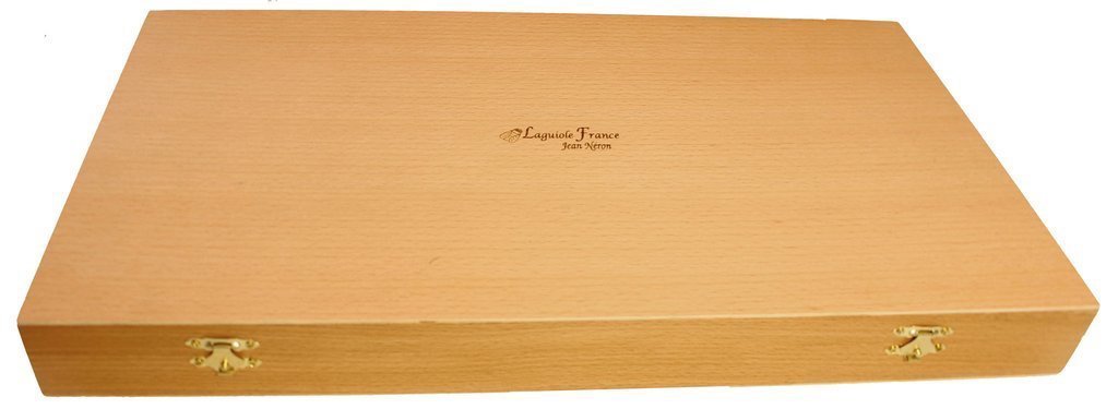 Laguiole Rainbow Platine Flatware in Presentation Box (Set of 24)