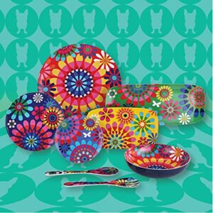 French Bull Salad Server 2 Piece Set - Melamine Dinnerware - 13" - Outdoor, Party, Utensils - Festival