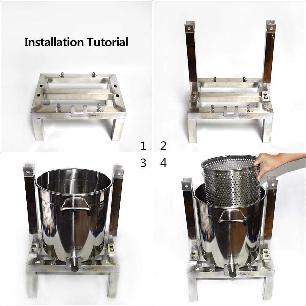 DIY Large Fruit Honey Presser Beeswax Extractor Beekeeping Machine and Cider, Wine, Grape, Apple Press extractor for Wine and Juice Making with 20L Keg and 10L Stainless Steel Strainer