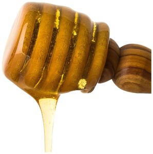 olive wood - handmade honey holder/honey dipper made from olive wood in bethlehem