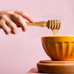 Olive Wood - Handmade Honey Holder/Honey Dipper made from Olive Wood in Bethlehem