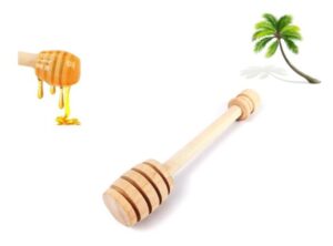 birdielux honey dipper stick wooden honey mixing stirrer honey spoon honey dispenser cucharón de miel wedding party favor gifts