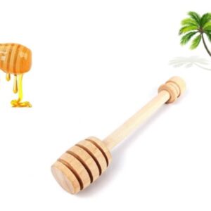 Birdielux Honey Dipper Stick Wooden Honey Mixing Stirrer Honey Spoon Honey Dispenser Cucharón de Miel Wedding Party Favor Gifts