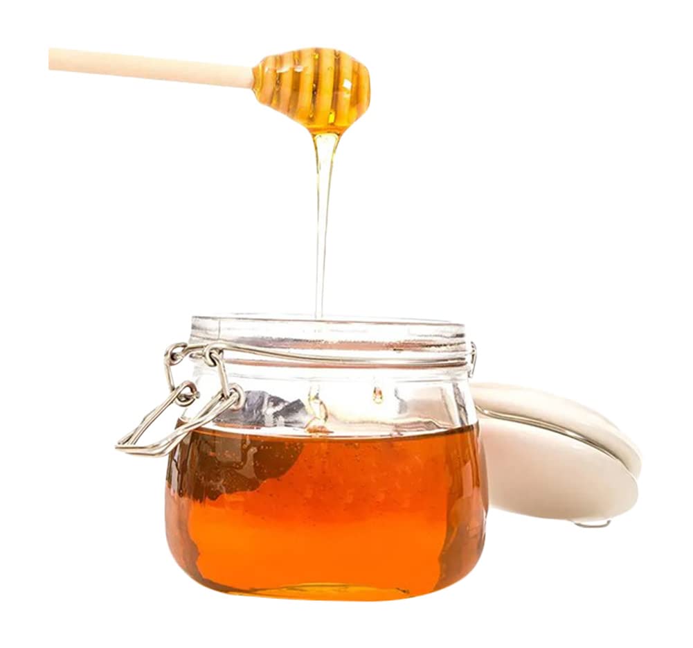 Birdielux Honey Dipper Stick Wooden Honey Mixing Stirrer Honey Spoon Honey Dispenser Cucharón de Miel Wedding Party Favor Gifts