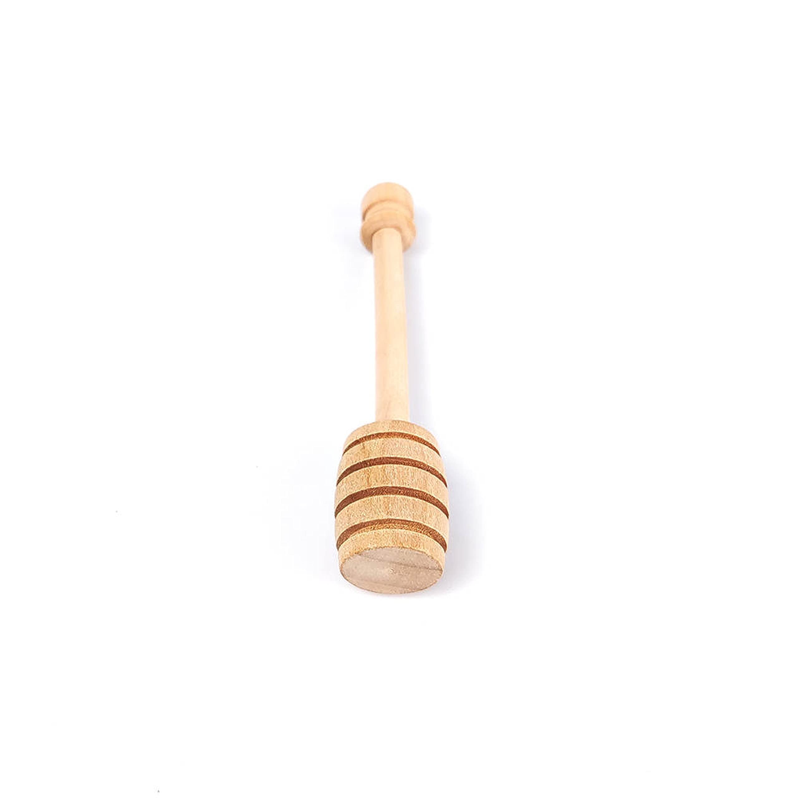 Birdielux Honey Dipper Stick Wooden Honey Mixing Stirrer Honey Spoon Honey Dispenser Cucharón de Miel Wedding Party Favor Gifts