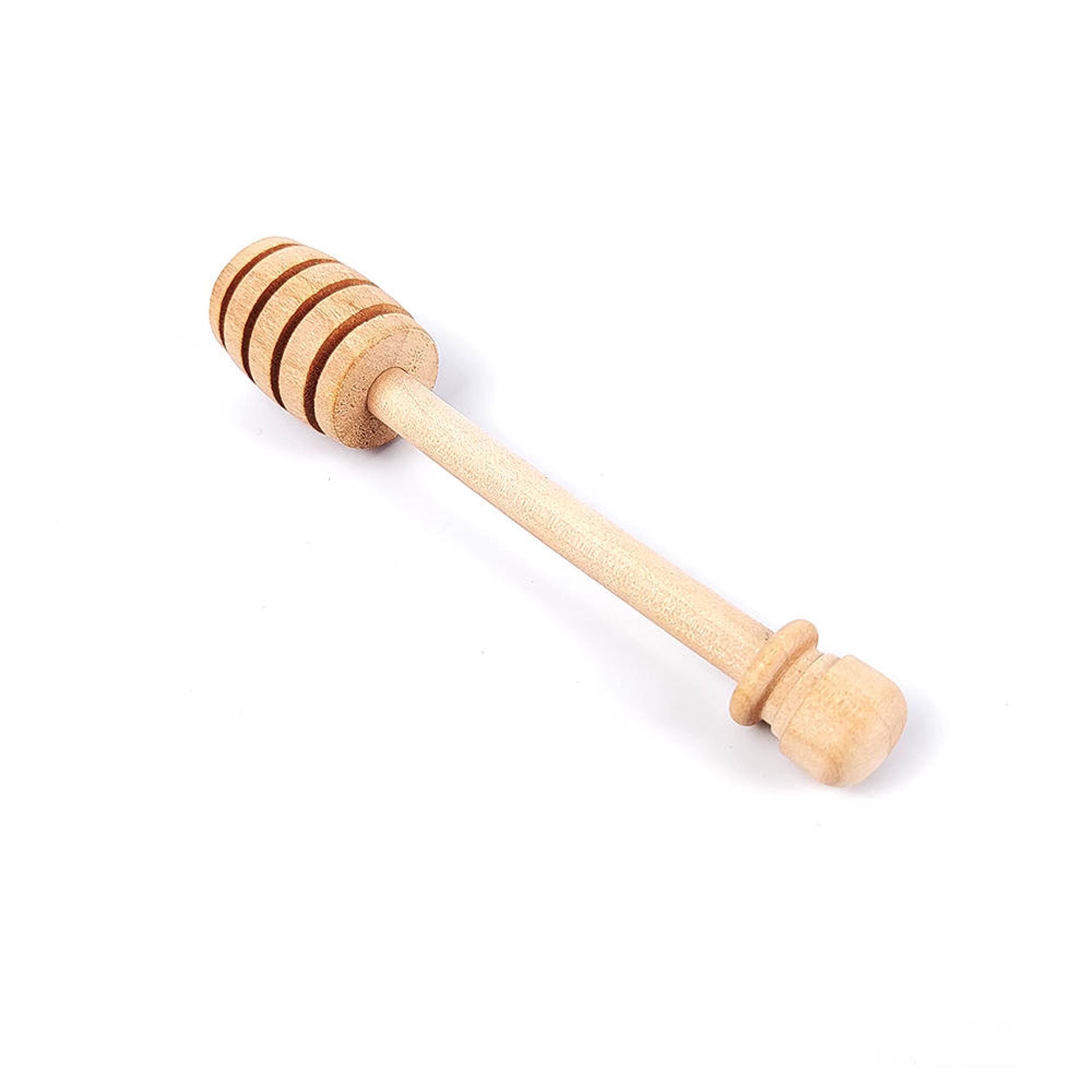 Birdielux Honey Dipper Stick Wooden Honey Mixing Stirrer Honey Spoon Honey Dispenser Cucharón de Miel Wedding Party Favor Gifts