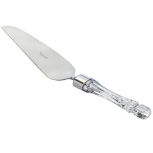 waterford crystal lismore offset pie server, 12", clear