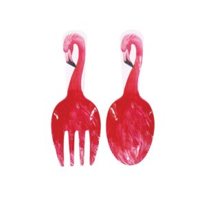 dei salad server, set of 2, pink