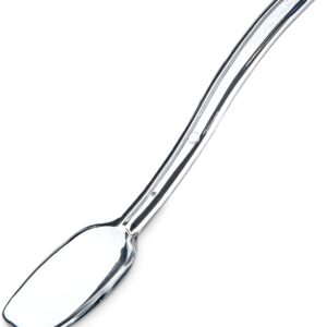 Carlisle FoodService Products Plastic Solid Spoon, 9 Inches, Clear