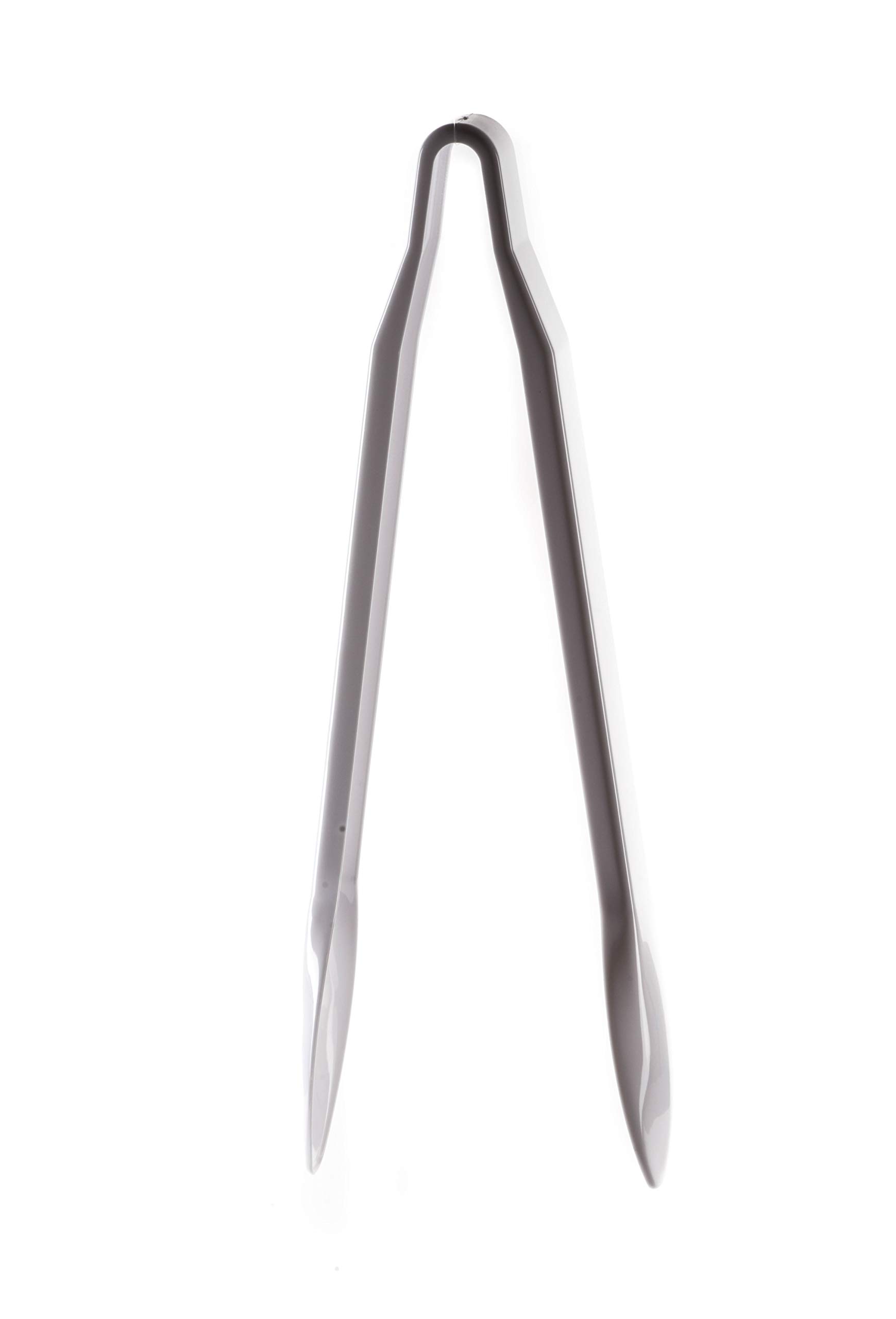 Set of 3 - Heavy Duty White Serving Tongs - 12 inch - Plastic Disposable Salad Tongs - High Heat Plastic, Catering, Salads, Bakery, Buffets, BBQ, Ice, Hot and Cold Foods (12")