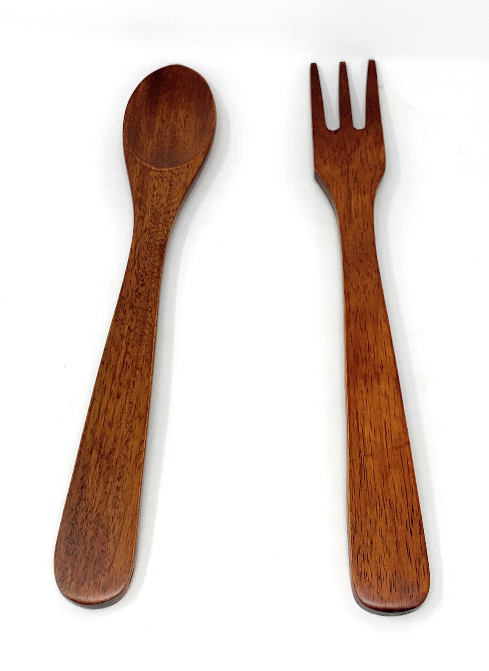 Lipper International Cherry Finished Salad Servers, 12" Long, One Pair