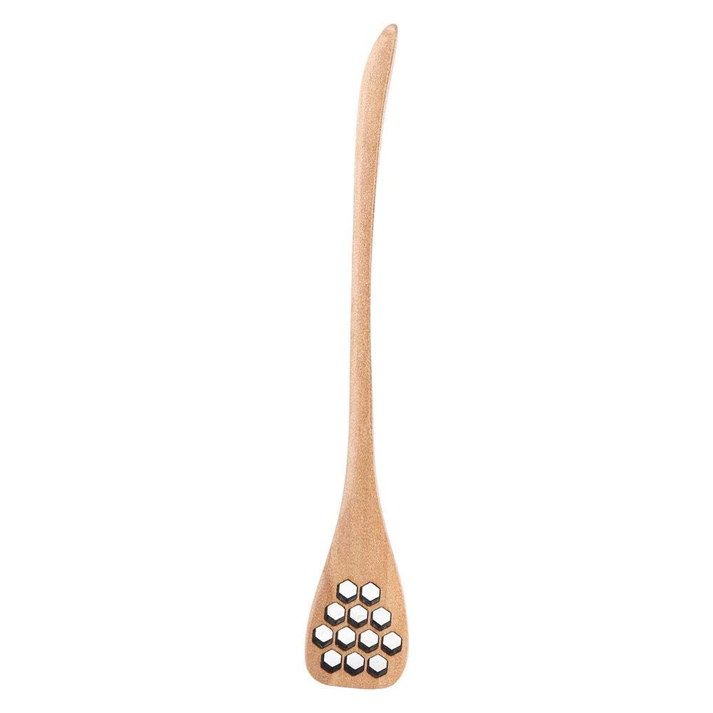 3Pcs Bionic Wood Honey Dipper 7" Mixing Spoon Sets with Long Handle Reusable Drinks Stirring Rod for Coffee Milk and Tea