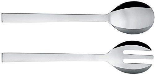 Alessi Santiago Salad Set, 8 x 29.5 x 5 cm, Silver