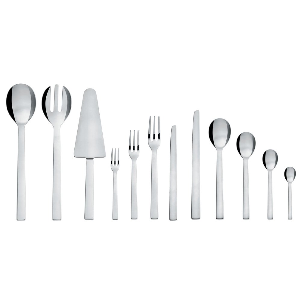 Alessi Santiago Salad Set, 8 x 29.5 x 5 cm, Silver