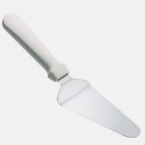 5’’ pie server with plastic handle, stainless steel blade cake server/pizza spatula by tezzorio