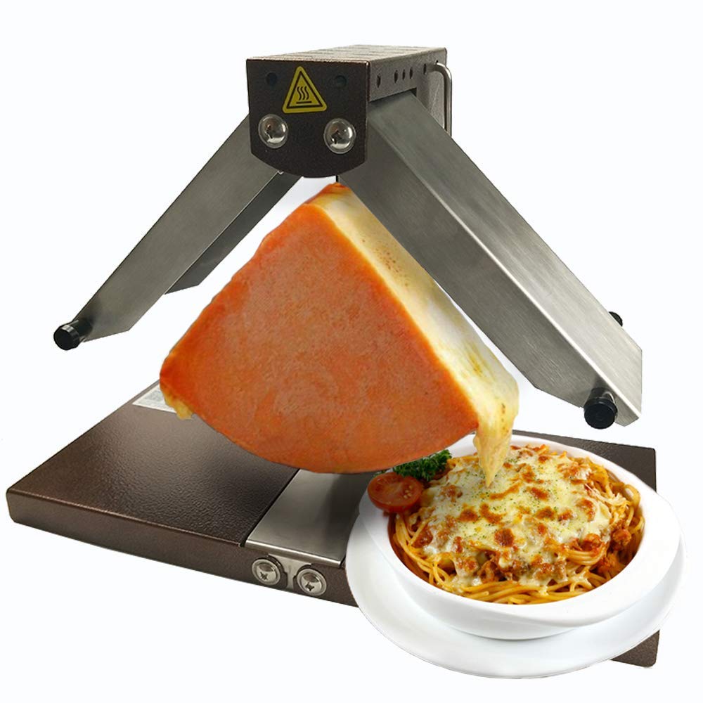 Li Bai Raclette Cheese Melter Commercial Electric Cheese Machine Multi-Function Angle Adjustable 900 Watt Rapid Heating(1000A)