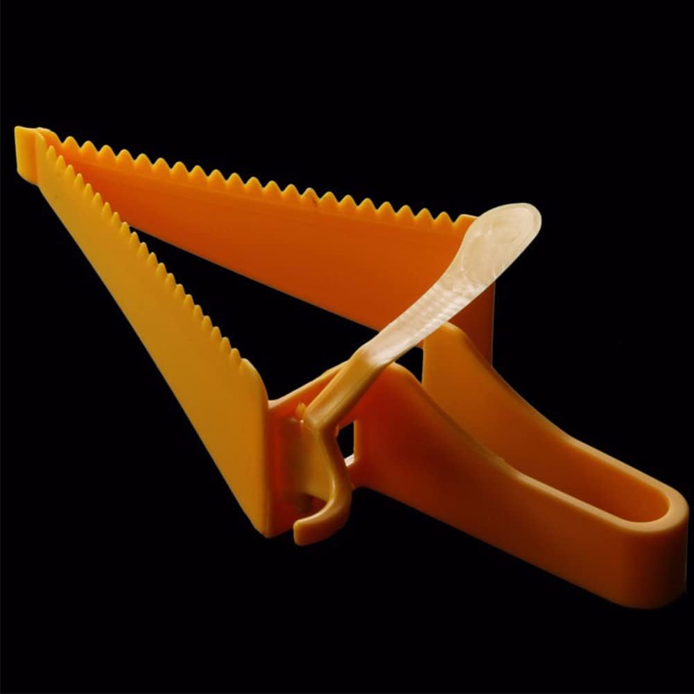 HERCHR Cake Slicer Cutter, Plastic Cake Server Pie Knife Cake Lifter Tools Cake Knife Cake Pie Cutting Guider for Cakes, Pie, Desserts and Pizza