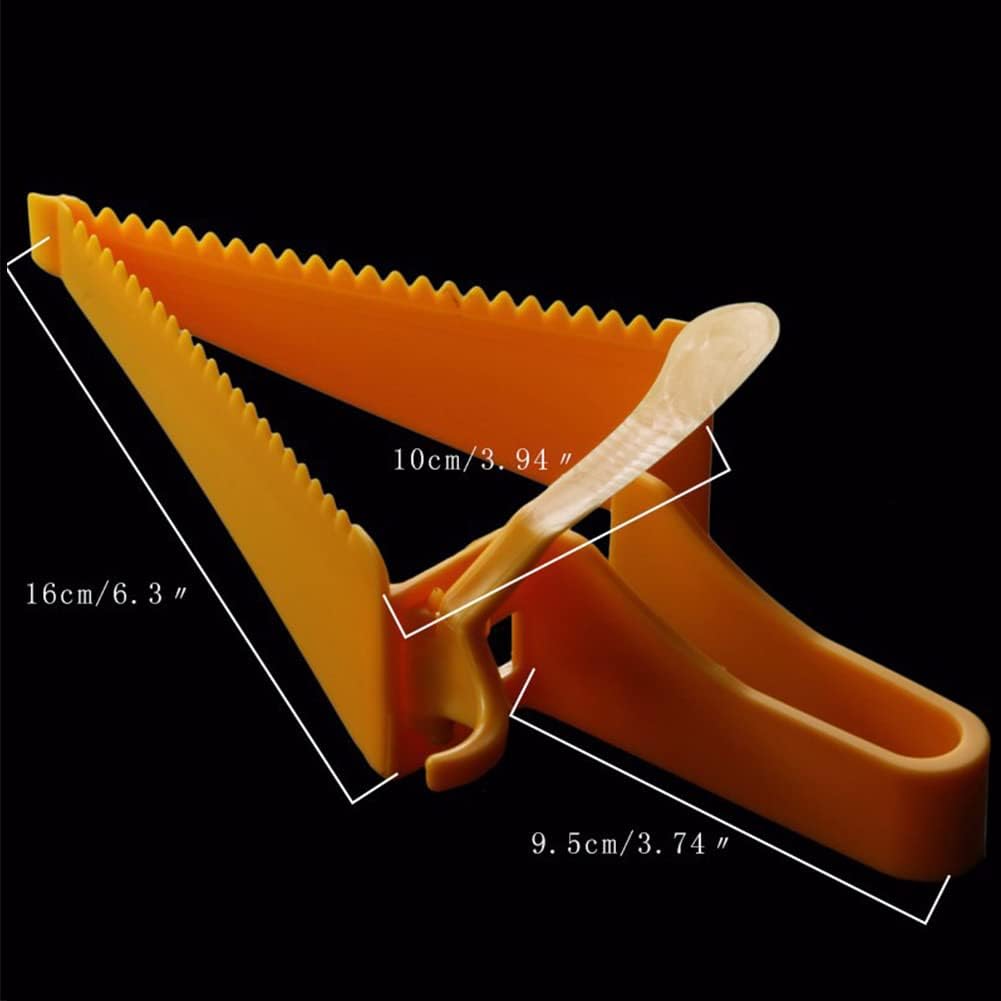 HERCHR Cake Slicer Cutter, Plastic Cake Server Pie Knife Cake Lifter Tools Cake Knife Cake Pie Cutting Guider for Cakes, Pie, Desserts and Pizza