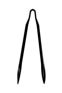 set of 96 - heavy duty black serving tongs - 9 inch - plastic disposable salad tongs - high heat plastic, catering, salads, bakery, buffets, bbq, ice, hot and cold foods (9")