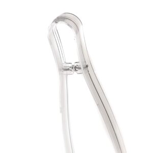 [6 PACK] 9 inch Heavy Duty Clear Serving Tongs - Plastic Disposable Salad Tongs - High Heat Plastic, Catering, Salads, Bakery, Buffets, BBQ, Ice, Hot and Cold Foods by EcoQuality (9")