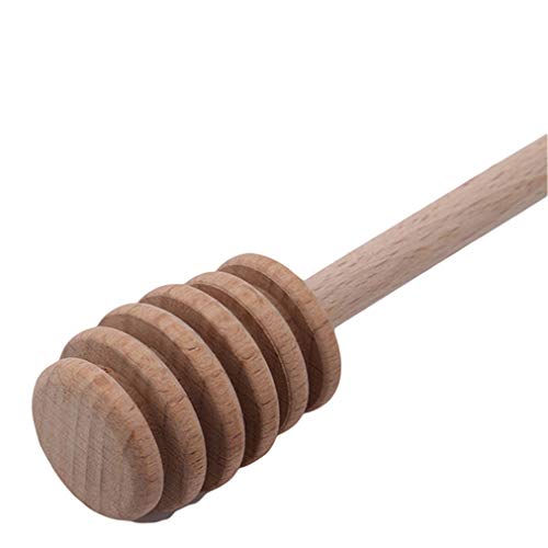 Sevenfly Honey Dipper Sticks Wooden Honey Dipper Honey Spoon, Great for Maple Syrup Molasses Melted Chocolate,Style 2