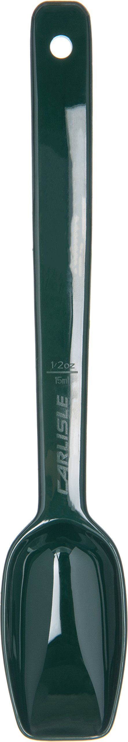 Carlisle FoodService Products Plastic Solid Spoon, 9 Inches, Green