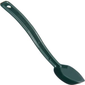 Carlisle FoodService Products Plastic Solid Spoon, 9 Inches, Green