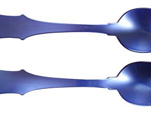 Sabre Paris Old Fashion Salad Servers, Lapis Blue