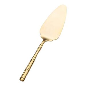 wallace bamboo gold pie server 18/10