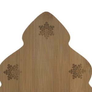 Christmas Tree Charcuterie Board Set with Cheese Knife Cutting Board Made From Natural Sustainably Sourced Bamboo