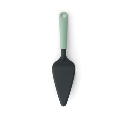 Brabantia Tasty+ Bake & Mix - Cake Server Plus Serrated Cutting Edge (Jade Green) Non-Stick, Dishwasher Safe, (122989)