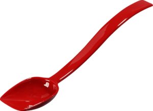 carlisle foodservice products 447005 solid buffet / salad serving spoon, 0.8 oz, red