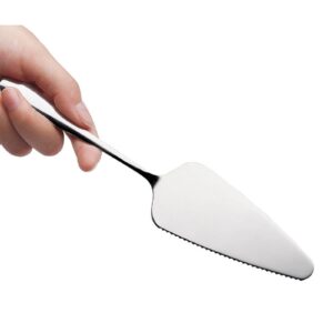 Stainless Steel Cake Server Wedding Cake Slicer Serving Pie Pizza Servers Cakes Cutter Scraper Flatware for Baking