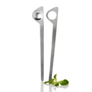 Stelton Arne Jacobsen Salad Servers, 12.2 in