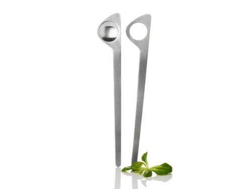 Stelton Arne Jacobsen Salad Servers, 12.2 in