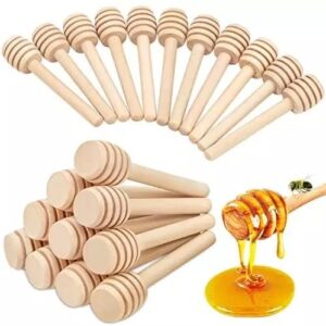 24 pcs honey dipper sticks, 3 inch mini wooden honeycomb stick (24 pcs)
