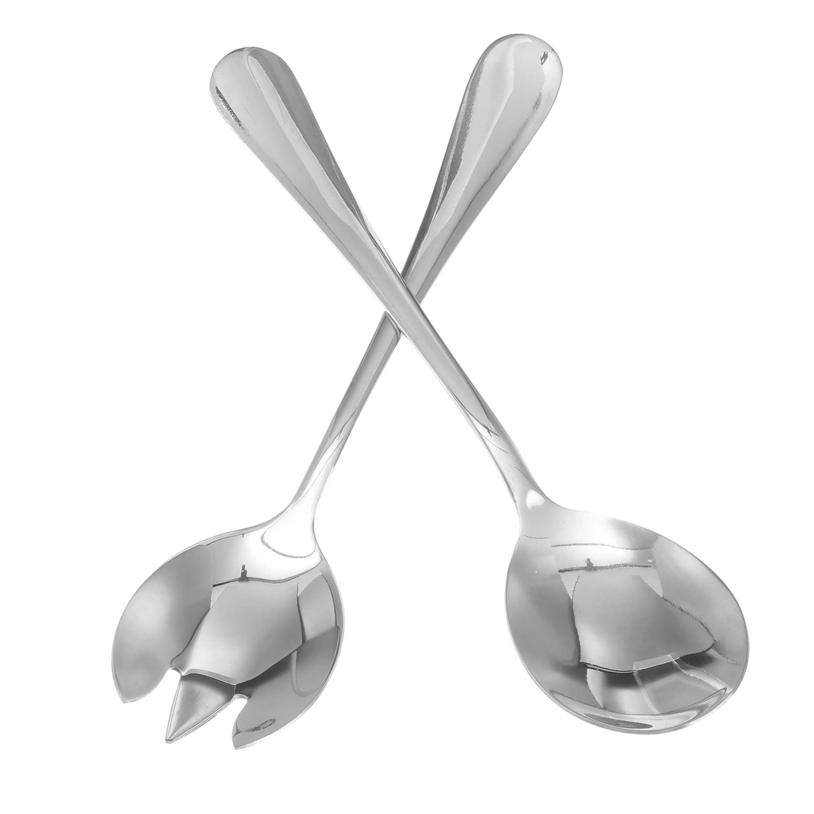 Gatuida Salad Servers, Stainless Steel Salad Serving Set, Salad Servers, Salad Spoon, Salad Fork, Pack of 2