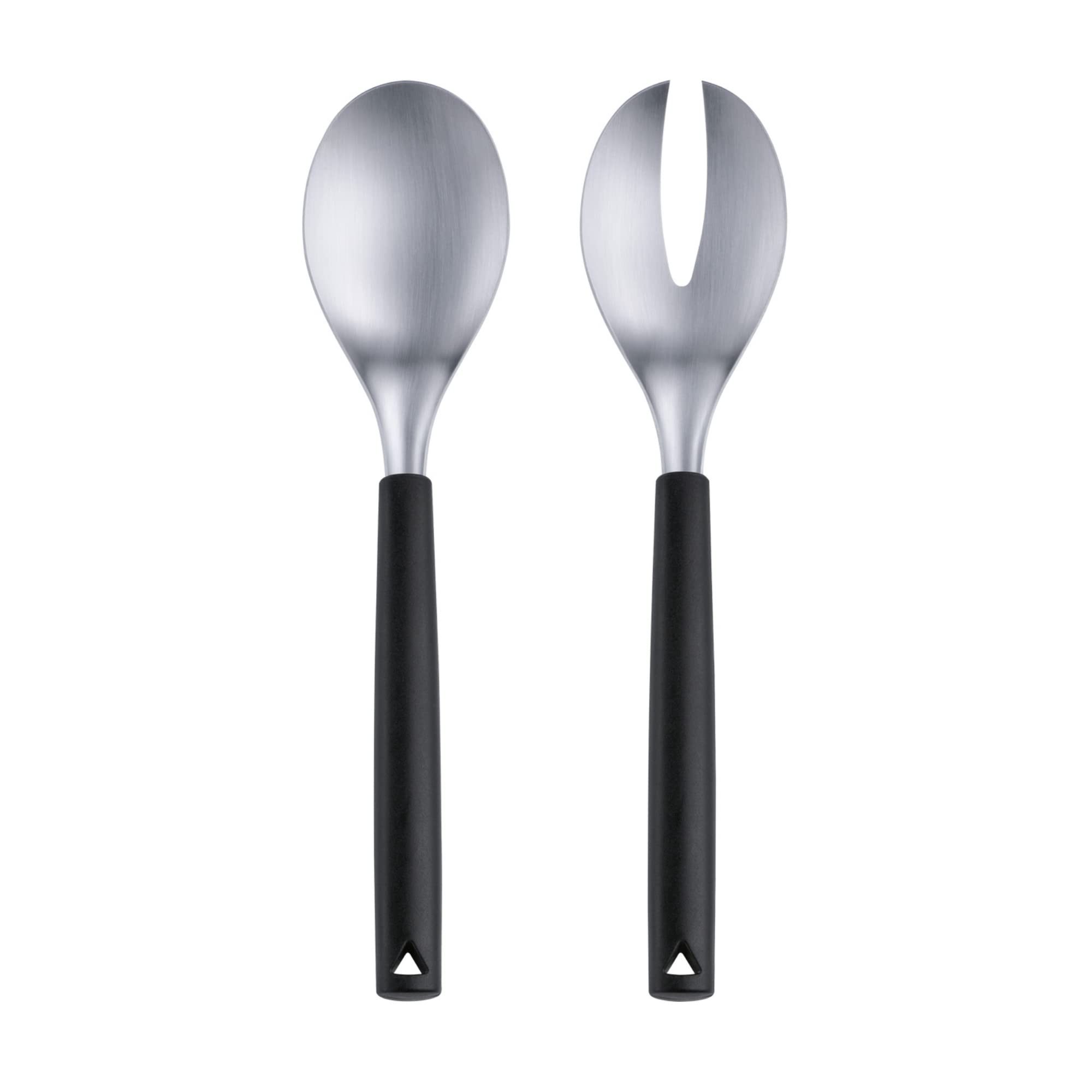 triangle 2-Piece Salad Servers Set - Ideal for Turning, Tossing, Flipping & Serving - Lightweight Handles - Dishwasher Safe