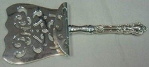 meadow rose by wallace sterling silver asparagus server hhws 9 1/2" custom