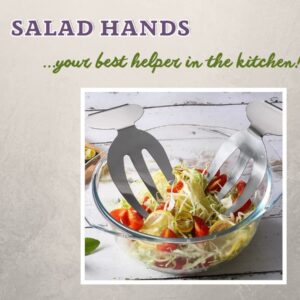 Salad hands, kitchen tools, salad claws, salad tongs, kitchen aid, revolving salad server, kitchen helper, salad tosser, salad forks, salad serving utensils, server claws