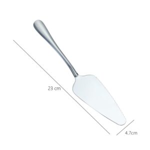 ccHuDE 3 Pcs Stainless Steel Cake Server Spatula Pie Cutting Spatula Serrated Edge Cutter Spatula Dessert Server Utensil for Party Appetizer