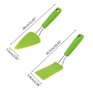 J56JIW2jjsim 1 Pcs Dessert Servers Cake Transfer Pizza Spade Spatula Nylon & Stainless Steel Material 2 Styles Choose for Pizza Cake Baking