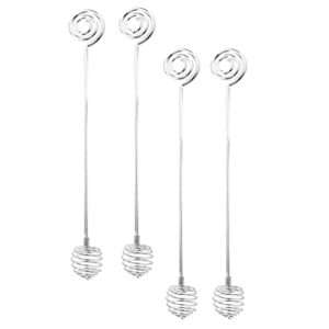 luxshiny coffee stirrers 4pcs honey dipper stainless steel honeycomb stick honey spoons stirrer stick syrup dipper cocktail stirrers for honey jar dispense drizzle coffee syrup