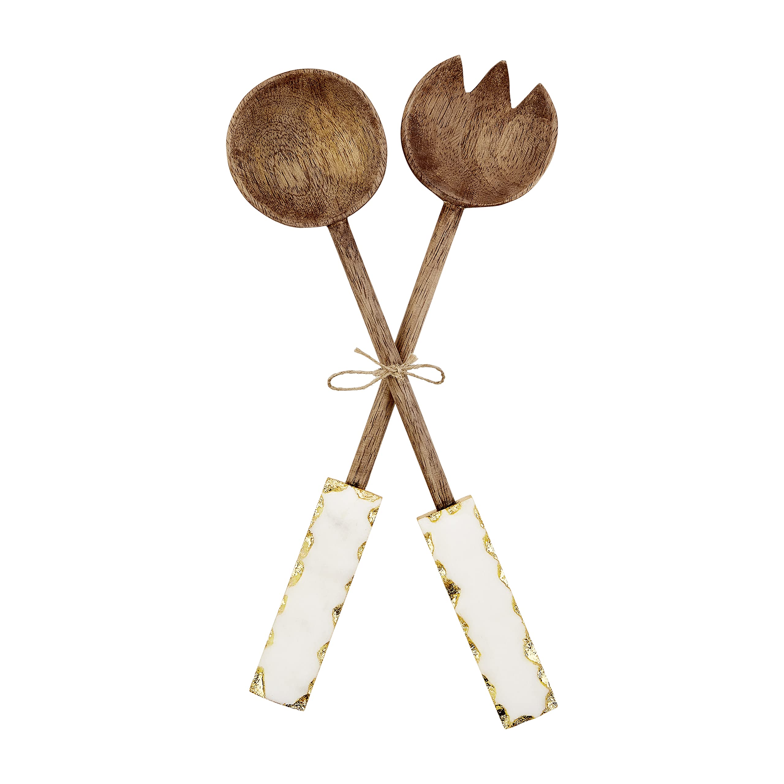 Mud Pie Gold Edge Serving Utensil Set, 12"