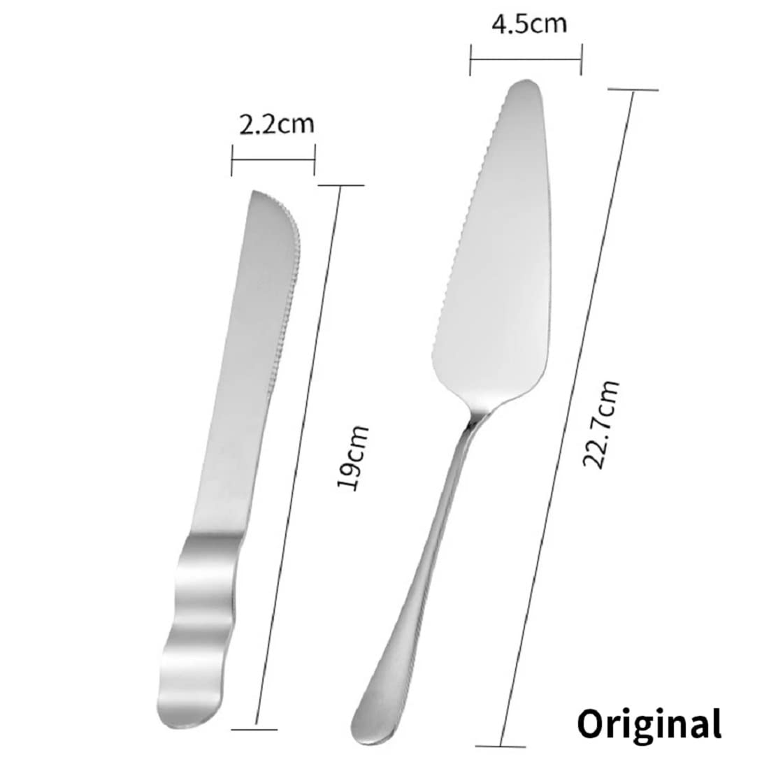 Cake Knife and Server Set, Classic Design Food Grade Stainless Steel Cake Cutting Set for Wedding Include Cake Cutter and Cake Server, Cake Cutting Set for Wedding, Anniversary, Birthday Party