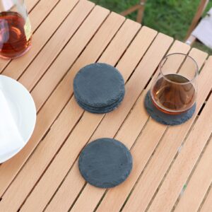 Set of 4 Slate Cheese Boards with 36 Coasters for Entertaining and Hosting