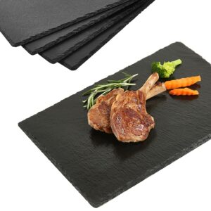 Set of 4 Slate Cheese Boards with 36 Coasters for Entertaining and Hosting