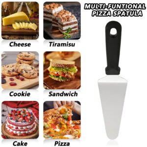WOPPLXY 20 Pcs Pizza Spatula Pie Server, 10 Inch Stainless Steel Cake Serving Spatula Non Slip Easy to Grip, Triangular Spade Spatula with Plastic Handle for Desserts Pizza Pie Cake Biscuit