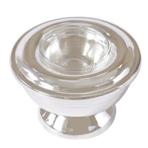 markys sterling silver plated caviar server - 1 serving plate